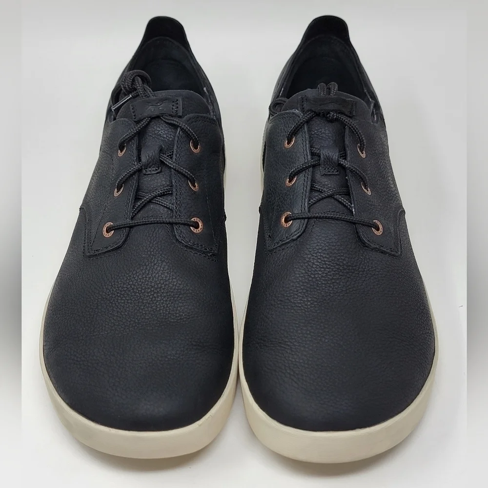 Chaco Men's Davis Lace Black Leather Casual Sneakers Shoes Size 14 US J106259